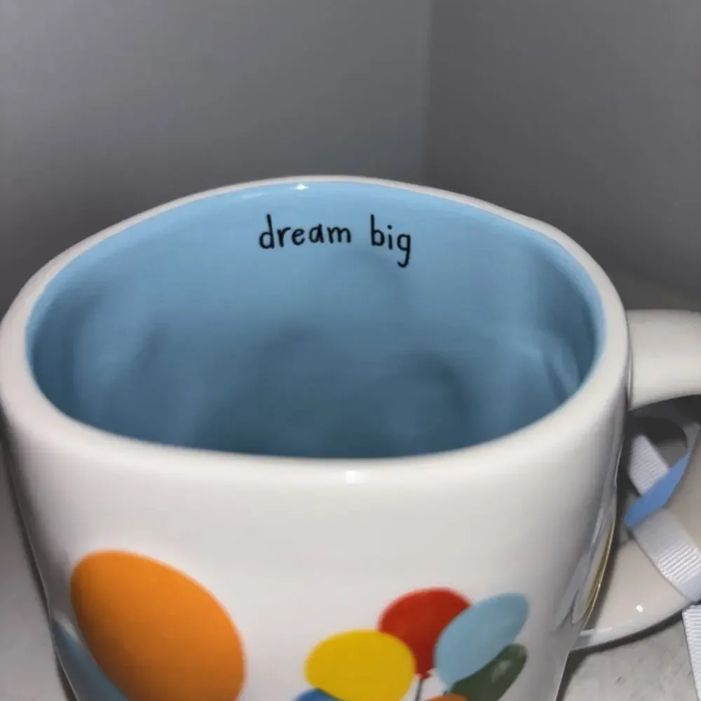 Rae Dunn Disney UP Dug the Dog Dream Big with Balloons Coffee Mug NEW